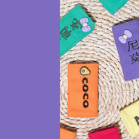 HKM-675923 Customizable Dog Nameplate Cloth Stickers with Embroidery in Various Colors