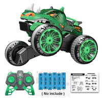 HKM-675987 Dinosaur Swing Arm Stunt RC Truck - Flipping Remote Control Drift Vehicle for Kids and Teens
