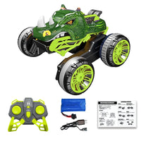 HKM-675987 Dinosaur Swing Arm Stunt RC Truck - Flipping Remote Control Drift Vehicle for Kids and Teens