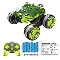 HKM-675987 Dinosaur Swing Arm Stunt RC Truck - Flipping Remote Control Drift Vehicle for Kids and Teens