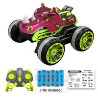 HKM-675987 Dinosaur Swing Arm Stunt RC Truck - Flipping Remote Control Drift Vehicle for Kids and Teens