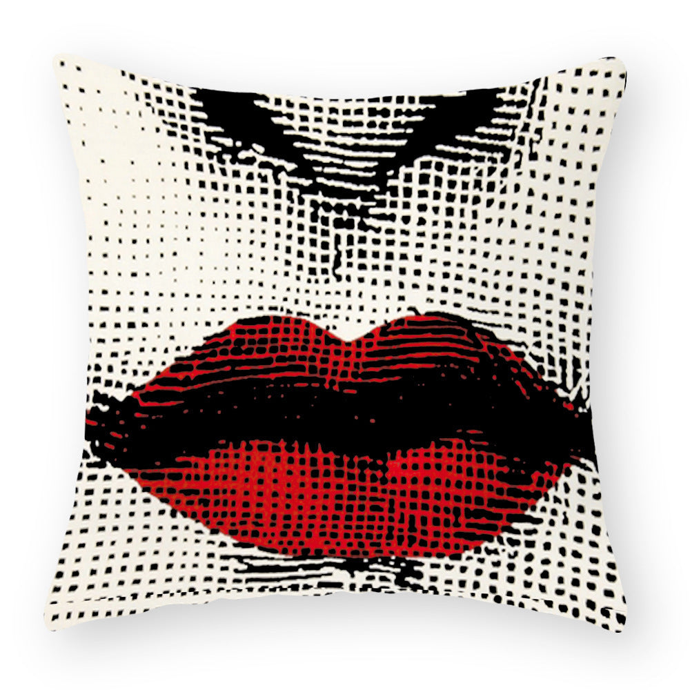 HKM-676115 Peach Skin Plush Cushion Cover for Sofa and Car - 45x45cm Characters Design