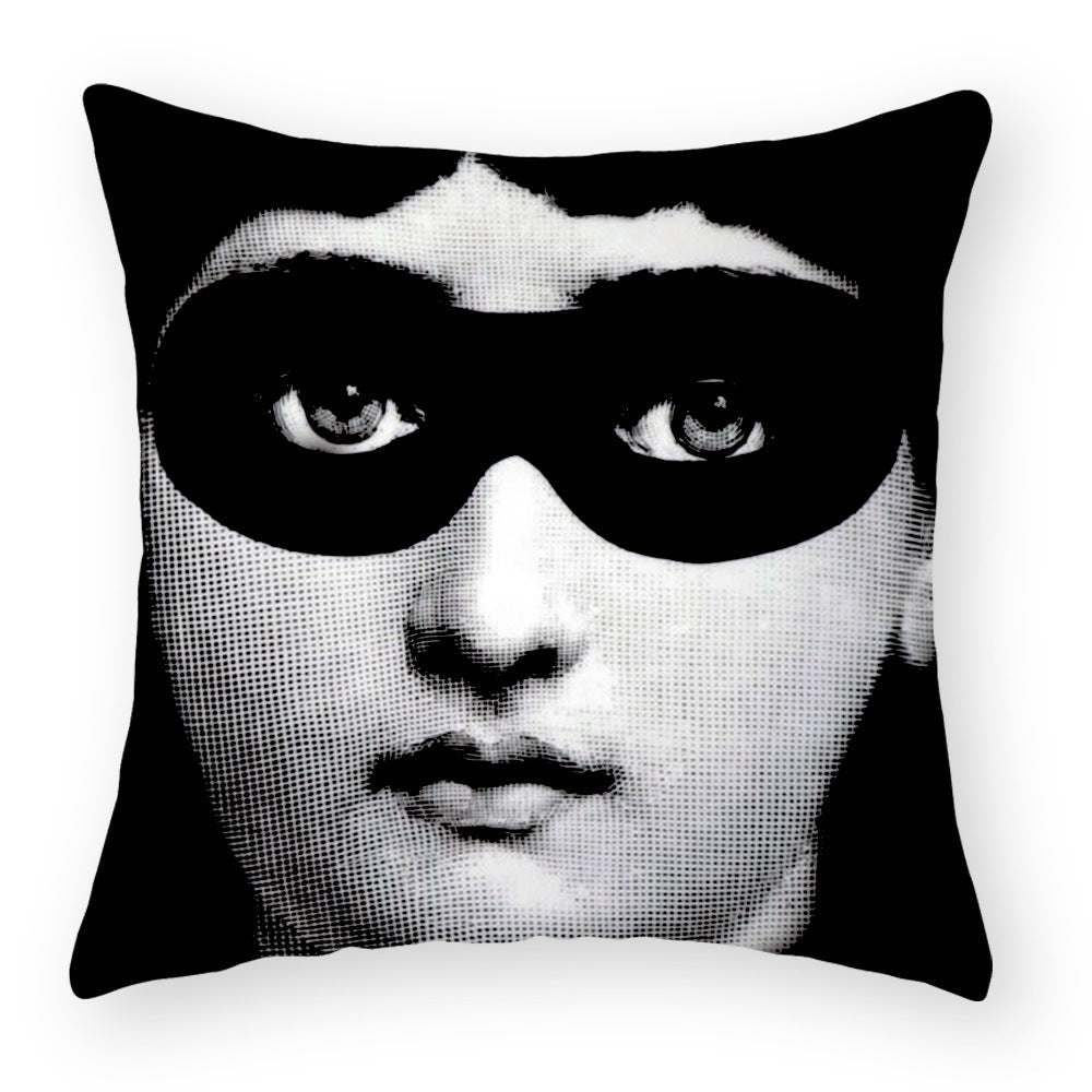 HKM-676115 Peach Skin Plush Cushion Cover for Sofa and Car - 45x45cm Characters Design
