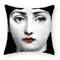 HKM-676115 Peach Skin Plush Cushion Cover for Sofa and Car - 45x45cm Characters Design