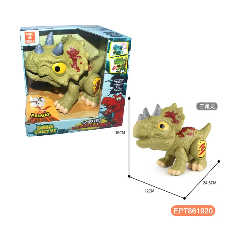 HKM-676371 Take-Apart T-Rex Dinosaur Toy with Light and Sound for Kids Ages 3-7
