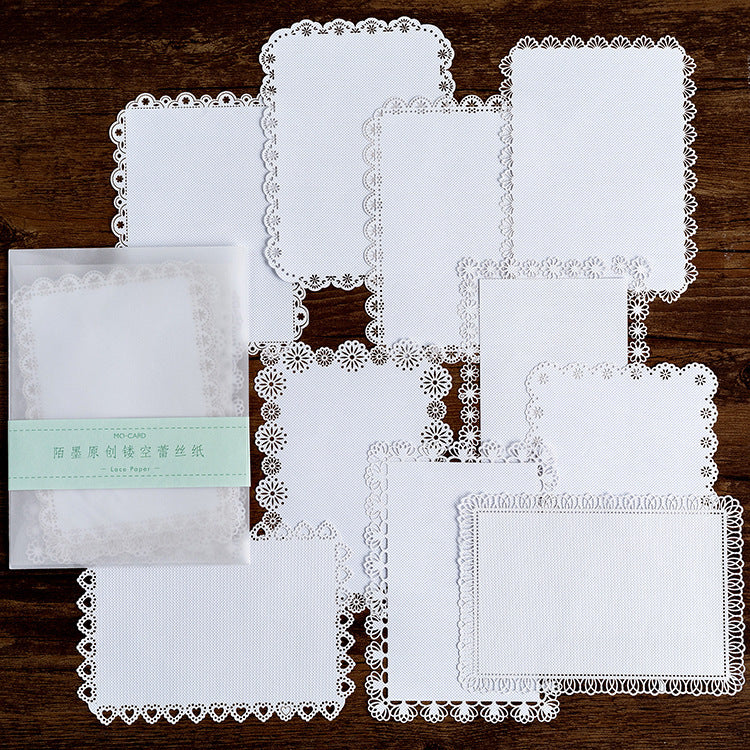 HKM-676499 Art Paper Sticker Material for Collage - 10 Sheets with Backing Paper, 120mm x 120mm Packaging