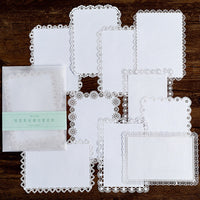 HKM-676499 Art Paper Sticker Material for Collage - 10 Sheets with Backing Paper, 120mm x 120mm Packaging