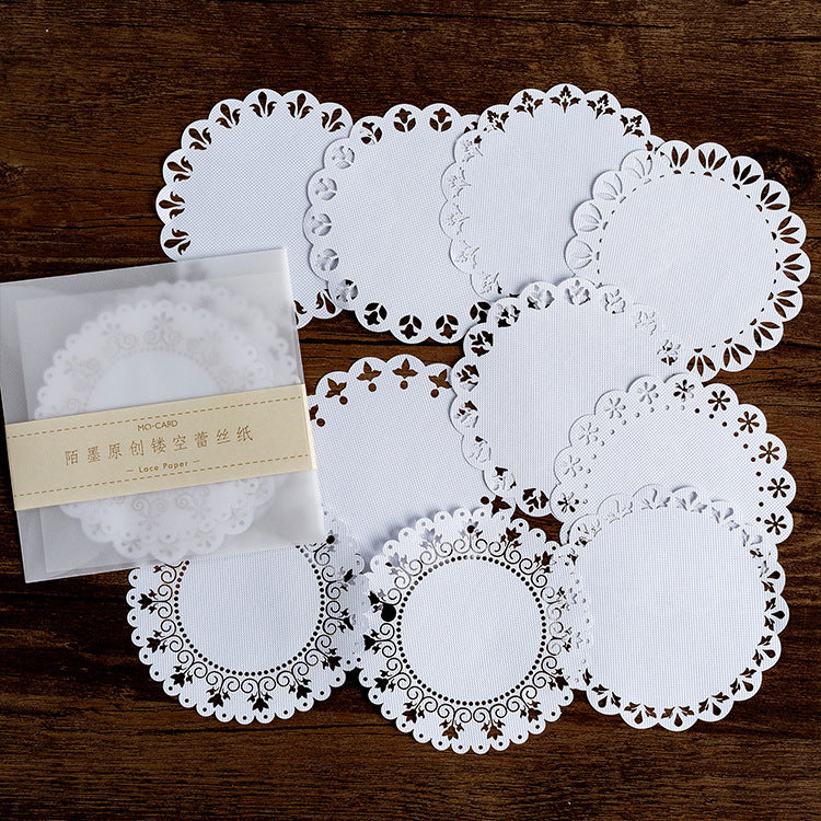 HKM-676499 Art Paper Sticker Material for Collage - 10 Sheets with Backing Paper, 120mm x 120mm Packaging