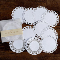 HKM-676499 Art Paper Sticker Material for Collage - 10 Sheets with Backing Paper, 120mm x 120mm Packaging