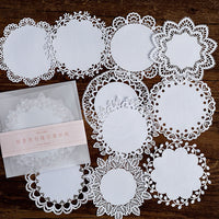 HKM-676499 Art Paper Sticker Material for Collage - 10 Sheets with Backing Paper, 120mm x 120mm Packaging