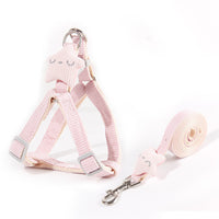 HKM-676563 Adjustable Cloth Dog Leash in Blue, Brown, Red, and Pink for Small to Large Dogs