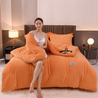 HKM-676563 Milk Fiber Thickened Cotton Winter Quilt in Various Colors