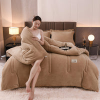 HKM-676563 Milk Fiber Thickened Cotton Winter Quilt in Various Colors