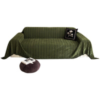 HKM-676627 Chenille All-Inclusive Anti-Dirty Sofa Cover with Striped Pattern in Multiple Sizes