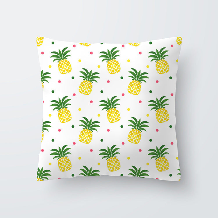 HKM-676691 Geometric Yellow Striped Pillowcase - Modern Satin Cushion Cover for Living Room, Bedroom, and Outdoor Spaces