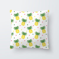 HKM-676691 Geometric Yellow Striped Pillowcase - Modern Satin Cushion Cover for Living Room, Bedroom, and Outdoor Spaces