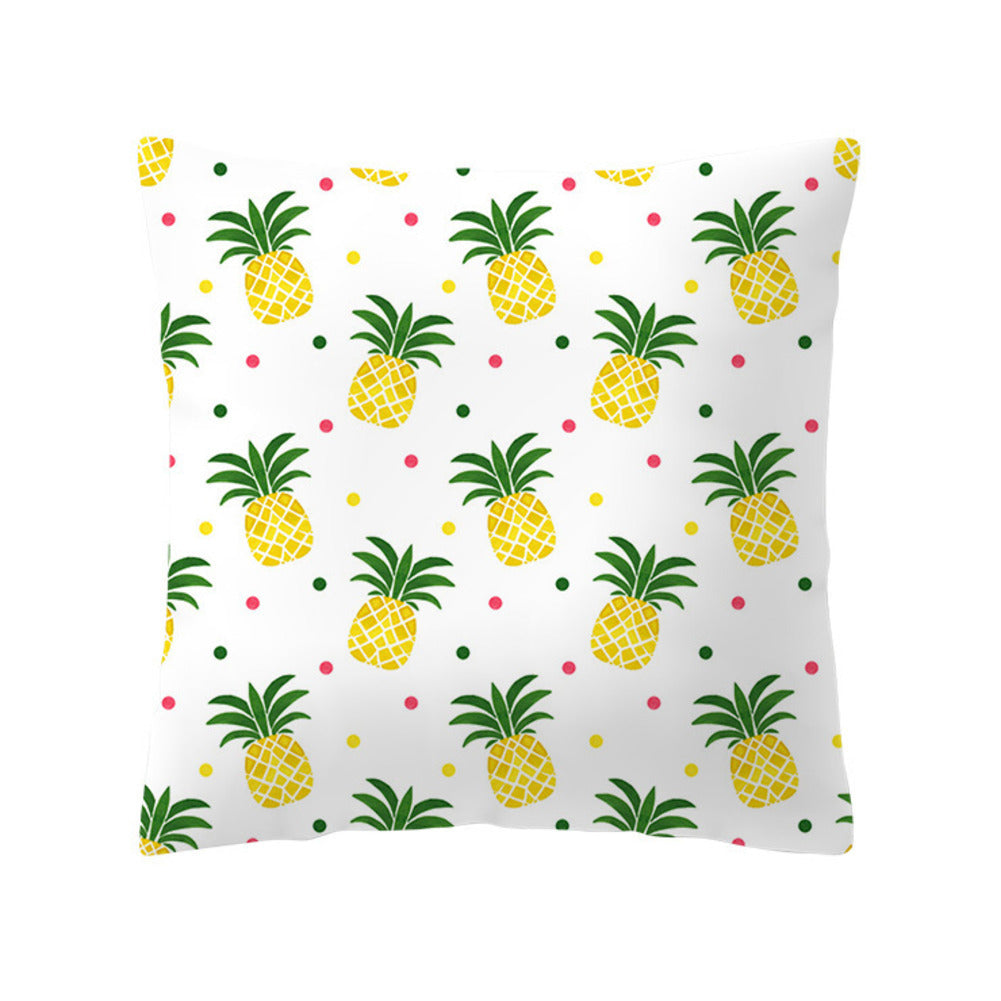 HKM-676691 Geometric Yellow Striped Pillowcase - Modern Satin Cushion Cover for Living Room, Bedroom, and Outdoor Spaces