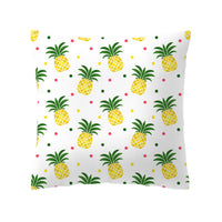 HKM-676691 Geometric Yellow Striped Pillowcase - Modern Satin Cushion Cover for Living Room, Bedroom, and Outdoor Spaces