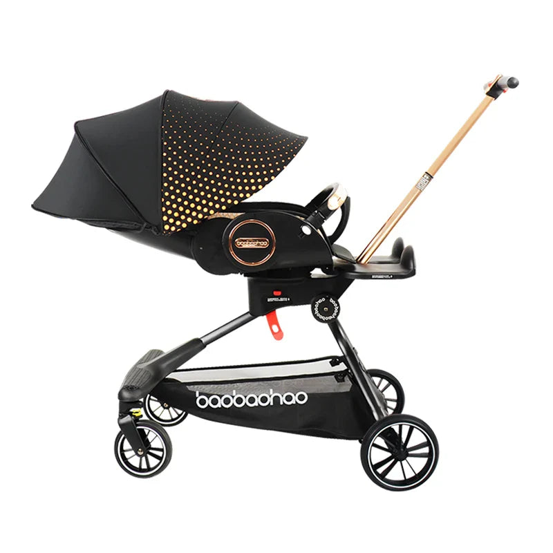 KTX-676755 Compact Lightweight 360-Degree Reversible Handle Pushchair for Newborns