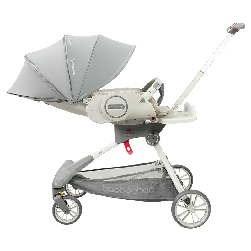 KTX-676755 Compact Lightweight 360-Degree Reversible Handle Pushchair for Newborns