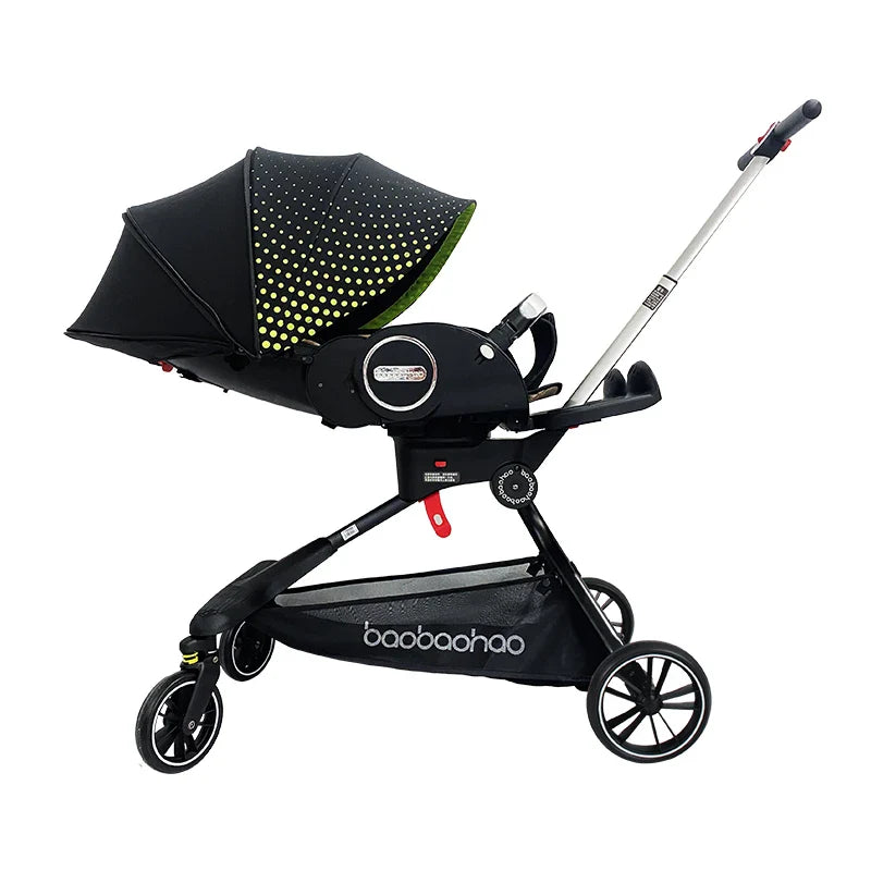 KTX-676755 Compact Lightweight 360-Degree Reversible Handle Pushchair for Newborns