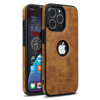 HKM-676819 Patterned Leather Back Cover Case for iPhone 13 Series - Imitation Leather, TPU Material