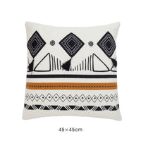 HKM-676947 Moroccan Geometric Tassel Pillowcase - Various Patterns and Sizes for Stylish Decor
