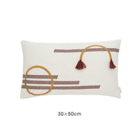 HKM-676947 Moroccan Geometric Tassel Pillowcase - Various Patterns and Sizes for Stylish Decor