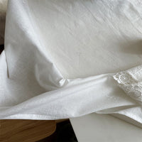 HKM-677139 French Pure Cotton Lace Tablecloth - Anemone Design, Rectangle Shapes Available