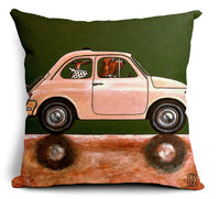 HKM-677267 Cartoon Dog Cotton Pillow Set for Cars - Soft Cushions with Removable Covers