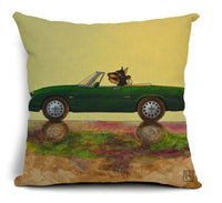 HKM-677267 Cartoon Dog Cotton Pillow Set for Cars - Soft Cushions with Removable Covers
