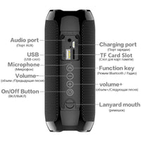 HKM-677587 Portable Multifunctional Bluetooth Speaker with Waterproof, Dustproof, and Shockproof Design, FM Radio, and 10-Hour Battery Life