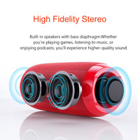 HKM-677587 Portable Multifunctional Bluetooth Speaker with Waterproof, Dustproof, and Shockproof Design, FM Radio, and 10-Hour Battery Life