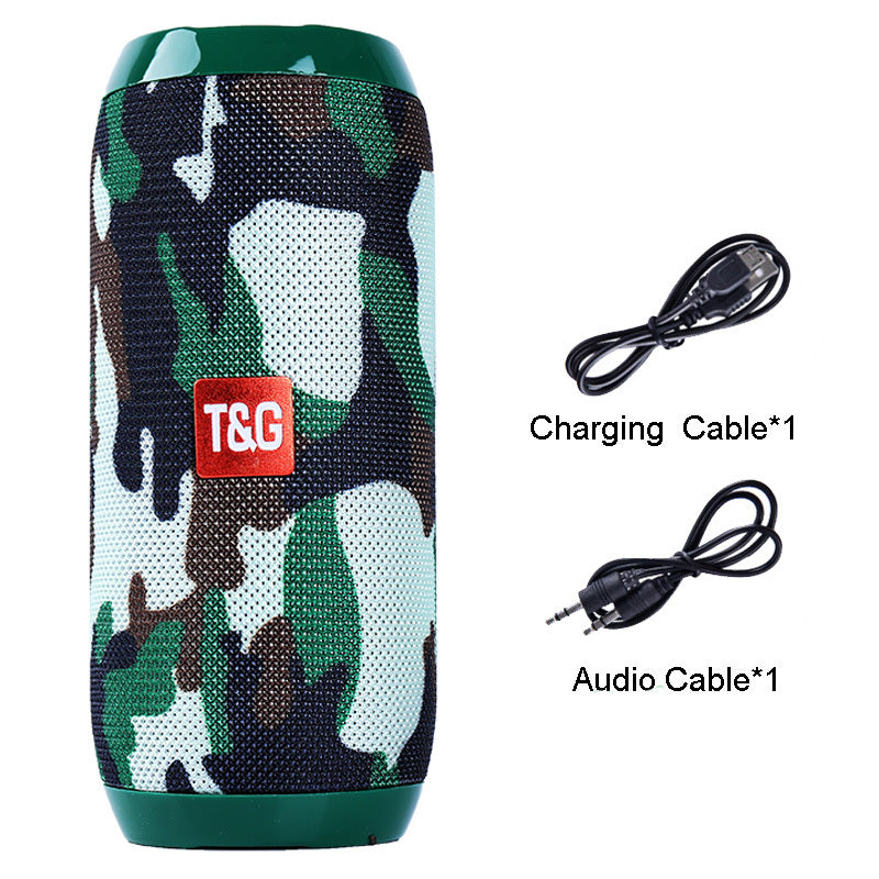 HKM-677587 Portable Multifunctional Bluetooth Speaker with Waterproof, Dustproof, and Shockproof Design, FM Radio, and 10-Hour Battery Life