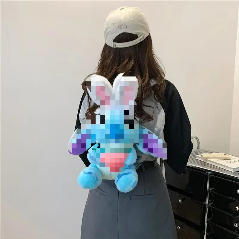 KTX-677715 Multi-Color Cartoon Plush Backpack Stuffed Toy - Soft and Huggable Variety for All Ages
