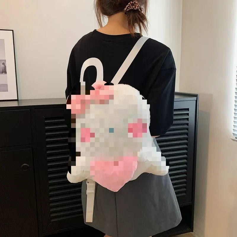 KTX-677715 Multi-Color Cartoon Plush Backpack Stuffed Toy - Soft and Huggable Variety for All Ages