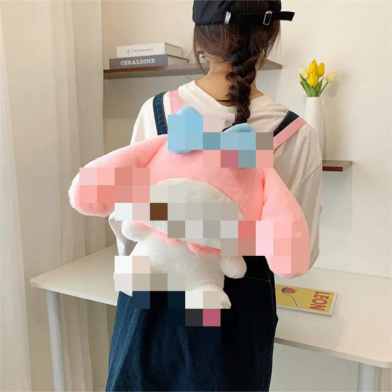 KTX-677715 Multi-Color Cartoon Plush Backpack Stuffed Toy - Soft and Huggable Variety for All Ages