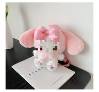 HKM-677715 Multi-Color Cartoon Plush Backpack Stuffed Toy - Soft and Huggable Variety for All Ages