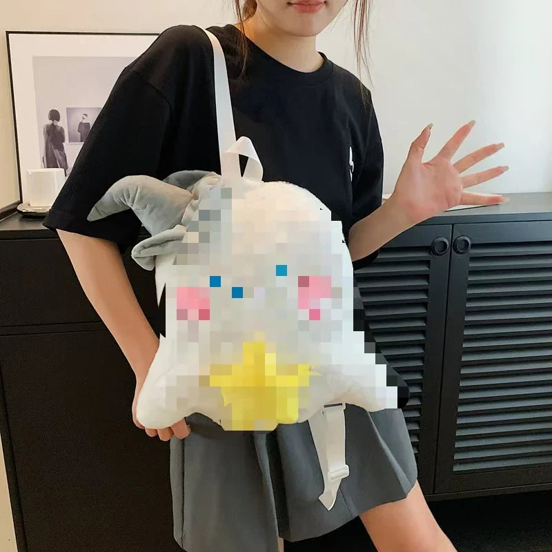 KTX-677715 Multi-Color Cartoon Plush Backpack Stuffed Toy - Soft and Huggable Variety for All Ages