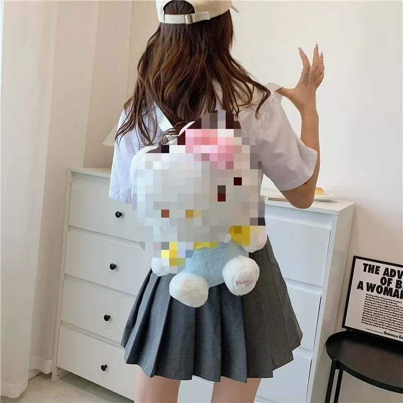 KTX-677715 Multi-Color Cartoon Plush Backpack Stuffed Toy - Soft and Huggable Variety for All Ages