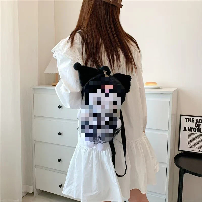 KTX-677715 Multi-Color Cartoon Plush Backpack Stuffed Toy - Soft and Huggable Variety for All Ages