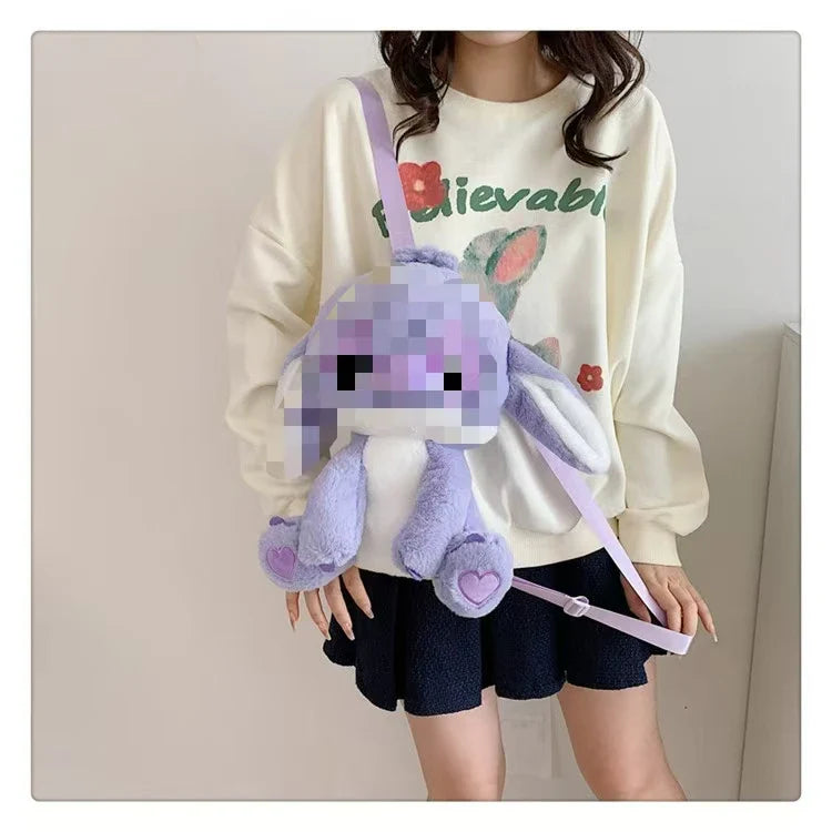 KTX-677715 Multi-Color Cartoon Plush Backpack Stuffed Toy - Soft and Huggable Variety for All Ages