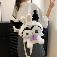 HKM-677715 Multi-Color Cartoon Plush Backpack Stuffed Toy - Soft and Huggable Variety for All Ages
