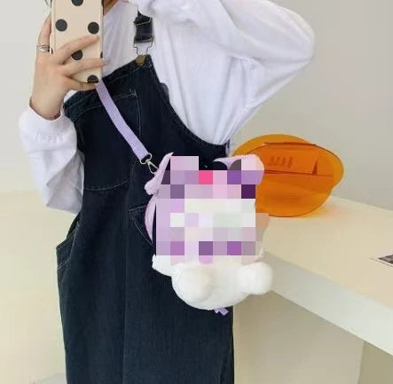 KTX-677715 Multi-Color Cartoon Plush Backpack Stuffed Toy - Soft and Huggable Variety for All Ages