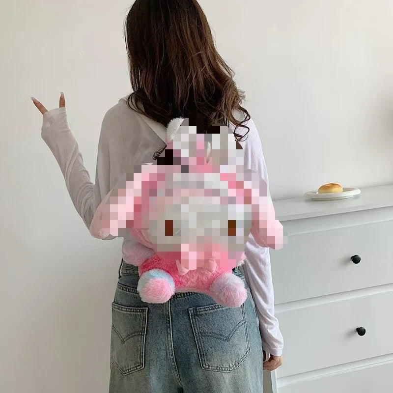 KTX-677715 Multi-Color Cartoon Plush Backpack Stuffed Toy - Soft and Huggable Variety for All Ages