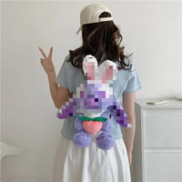 HKM-677715 Multi-Color Cartoon Plush Backpack Stuffed Toy - Soft and Huggable Variety for All Ages