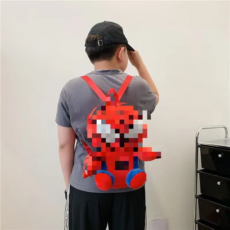 KTX-677715 Multi-Color Cartoon Plush Backpack Stuffed Toy - Soft and Huggable Variety for All Ages