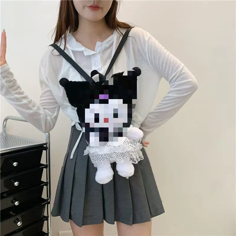 KTX-677715 Multi-Color Cartoon Plush Backpack Stuffed Toy - Soft and Huggable Variety for All Ages