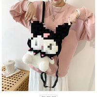 HKM-677715 Multi-Color Cartoon Plush Backpack Stuffed Toy - Soft and Huggable Variety for All Ages
