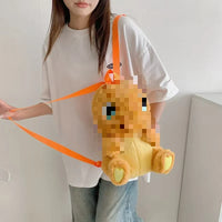 HKM-677715 Multi-Color Cartoon Plush Backpack Stuffed Toy - Soft and Huggable Variety for All Ages